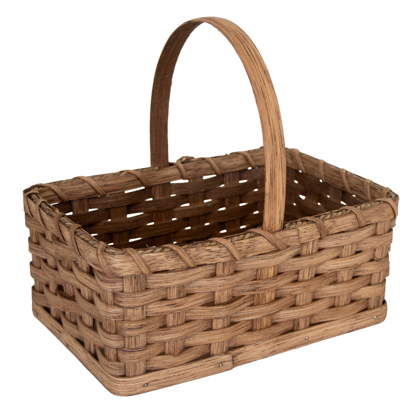 Amish-Made Handwoven Rectangle Basket
