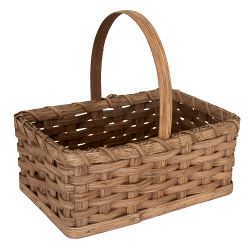 Amish-Made Handwoven Rectangle Basket