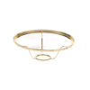 Handcrafted brass shade ring designed for 10-inch diameter glass lamp shades, compatible with select Aladdin models, featured in Lamps & Lighting, Parts and Accessories collections.