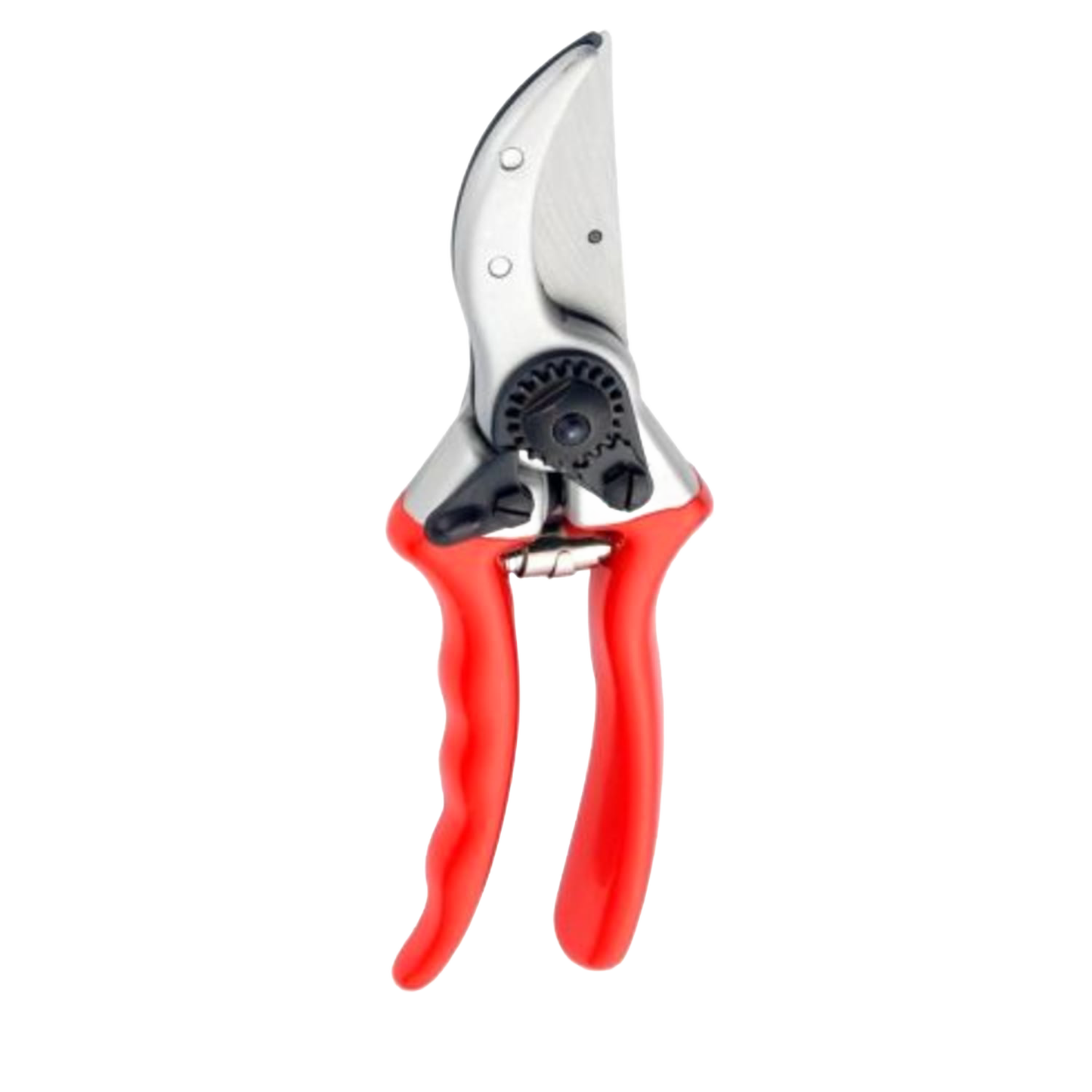 Heavy-duty bypass pruners with drop-forged high-carbon steel blades and ergonomic red handles, designed for pruning thicker stems, featured in Farm, Garden & Tool and Lawncare collections.
