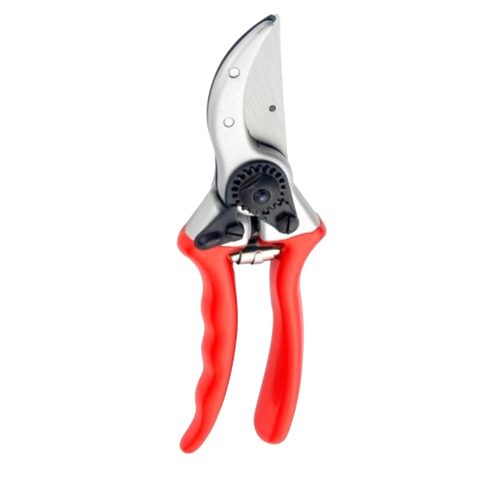 Heavy-duty bypass pruners with drop-forged high-carbon steel blades and ergonomic red handles, designed for pruning thicker stems, featured in Farm, Garden & Tool and Lawncare collections.
