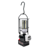 Compact hanging LED light with programmable timer attached, powered by interchangeable Milwaukee or DeWalt batteries, ideal for Lamps & Lighting, Battery, Solar, LED, Best Sellers, and Promo Eligible collections.