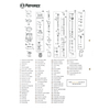 Detailed assembly diagram and parts list for a specialized lamp accessory, illustrating individual components with clear labeling and multilingual instructions, suitable for lamps and lighting enthusiasts.