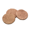 Three freeze-dried hamburger patties with a natural texture, ideal for long-term food storage in emergency supplies, kitchen and food, meats, and USA made collections.