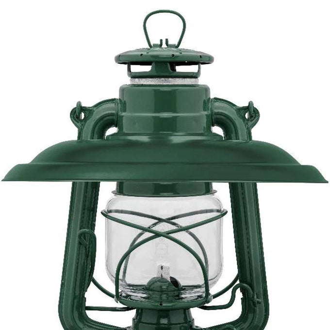 Unique handcrafted green steel reflector crafted to direct light downward with glare reduction and glass protection, featured in Lamps & Lighting, Emergency Supplies, Oil Lamps, Best Sellers, and Promo Eligible collections.