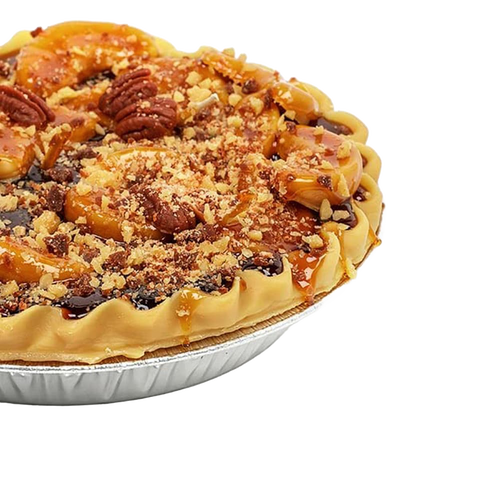 Handcrafted scented apple pie dessert candle with realistic crust and pecan topping, part of Home & Decor, Farm, Garden & Tool, Apple Harvest Supplies, USA Made, and Best Sellers collections.