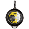 Handcrafted cast iron grill pan with raised ridges and assist handle, pre-seasoned with natural vegetable oil, made in USA, suitable for Kitchen & Food, Cookware, Cast Iron, Best Sellers, and Promo Eligible collections.