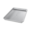 Aluminized steel jelly roll pan with ridged surface for even baking and roasting, handcrafted and made in USA, featured in Kitchen & Food, Cookware, and Baking Supplies collections.