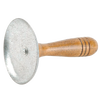 Metal scraper with a smooth wooden handle designed for removing hair from hogs, a practical tool included in Kitchen & Food, Specialty Equipment, Butchering Supplies, USA Made, Best Sellers, and Promo Eligible collections.