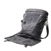 Durable weather- and water-resistant harvesting bag in charcoal gray with convertible straps, featuring a removable watertight liner, perfect for farm, garden & tool, and apple harvest supplies collections.
