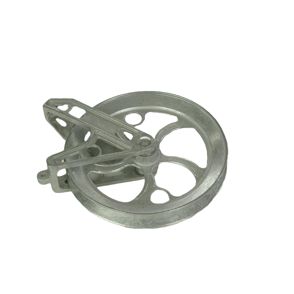 Handcrafted rustproof zinc pulley with cadmium-plated ball bearings for smooth clothesline operation, featured in Home & Decor, Laundry Supplies, Clothesline Accessories, and Best Sellers collections.
