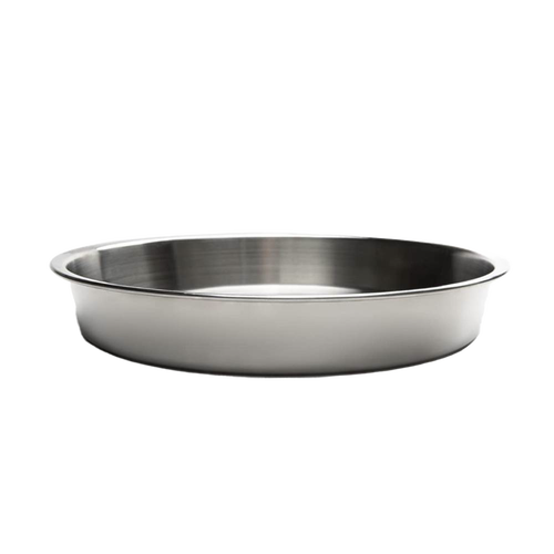 Durable stainless steel round cake pan with a smooth, rust-resistant surface, ideal for even heat baking in Kitchen & Food, Cookware, Baking Supplies, and Pots and Pans collections.