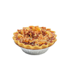 Handcrafted scented dessert candle resembling an apple pie with nut topping and realistic crust, made in USA, featured in Home & Decor, Apple Harvest Supplies, and Best Sellers collections.