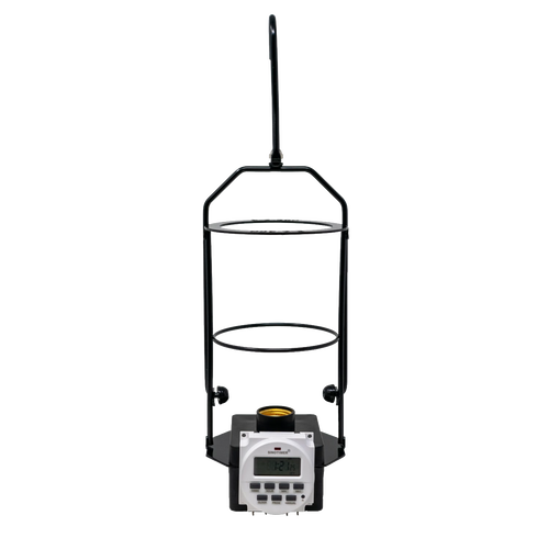 Portable hanging light frame with built-in digital timer, compatible with Milwaukee and DeWalt batteries, ideal for Lamps & Lighting, Battery, Solar, LED, and Best Sellers collections.