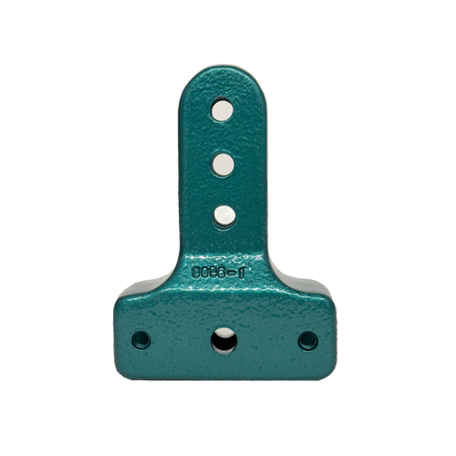 Teal cast iron handle extension with multiple mounting holes designed to enhance leverage for easier grain grinding, suited for Kitchen & Food, Grain Mills, and Best Sellers collections.