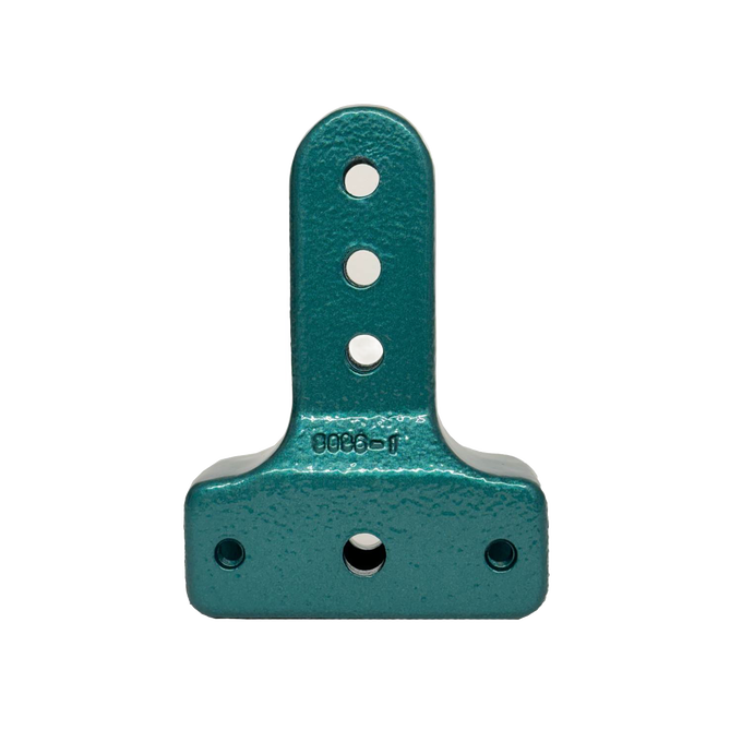 Teal cast iron handle extension with multiple mounting holes designed to enhance leverage for easier grain grinding, suited for Kitchen & Food, Grain Mills, and Best Sellers collections.