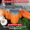 FORJARS Canning Bands for Regular or Wide Mouth Jars (100-Pack)