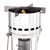 Compact stainless steel cooking attachment designed for converting Petromax lamps into portable stoves, ideal for camping and outdoor use in Farm, Garden & Tool collections.