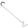 Lightweight stainless steel compost mixing crank with a curved cushioned handle for comfortable use, designed to improve airflow in compost bins, USA Made, Farm, Garden & Tool collections.