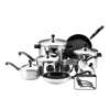 Classic stainless steel 15-piece cookware set with pots, pans, and lids featuring durable construction, ideal for Kitchen & Food, Cookware, Pots and Pans, and Best Sellers collections.