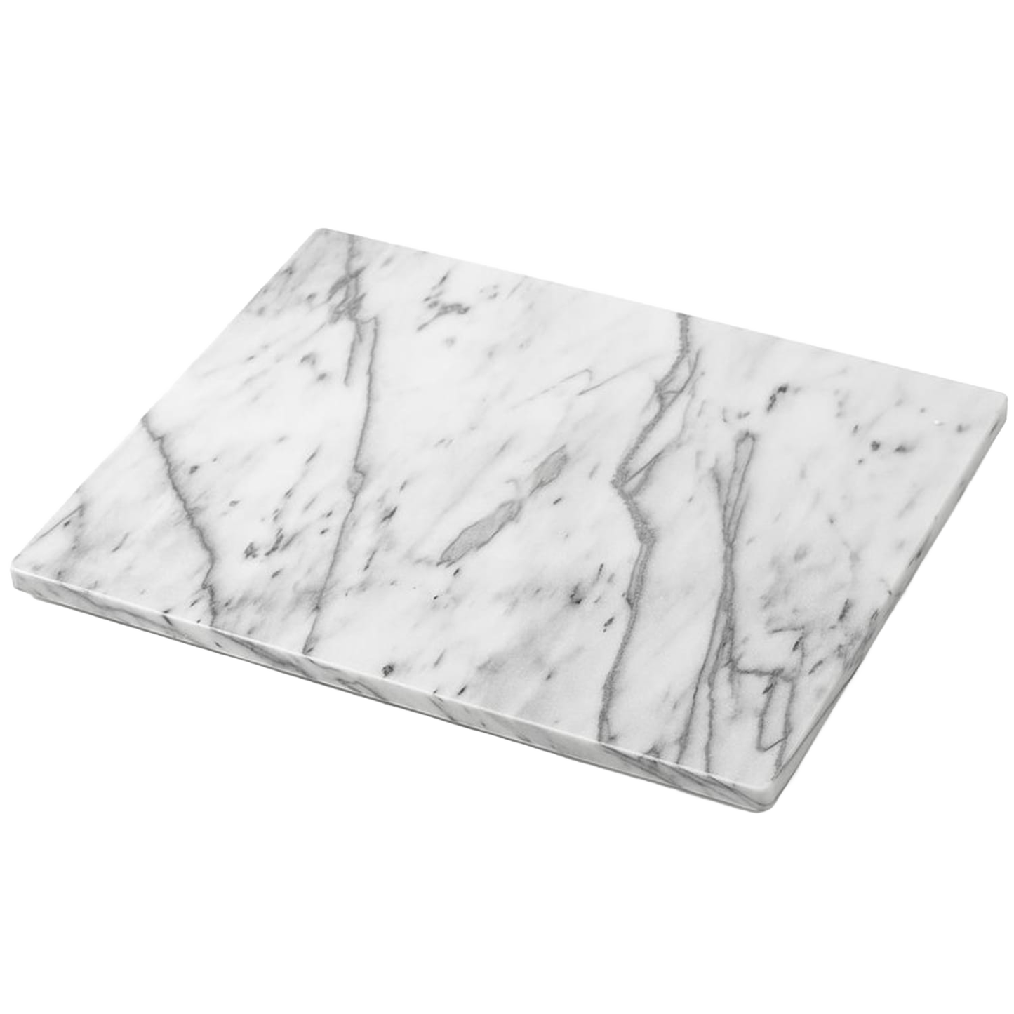 Silky smooth marble pastry board with rounded edges and rubber feet for stability, ideal for rolling dough and baking tasks, featured in Kitchen & Food, Cookware, and Baking Supplies collections.