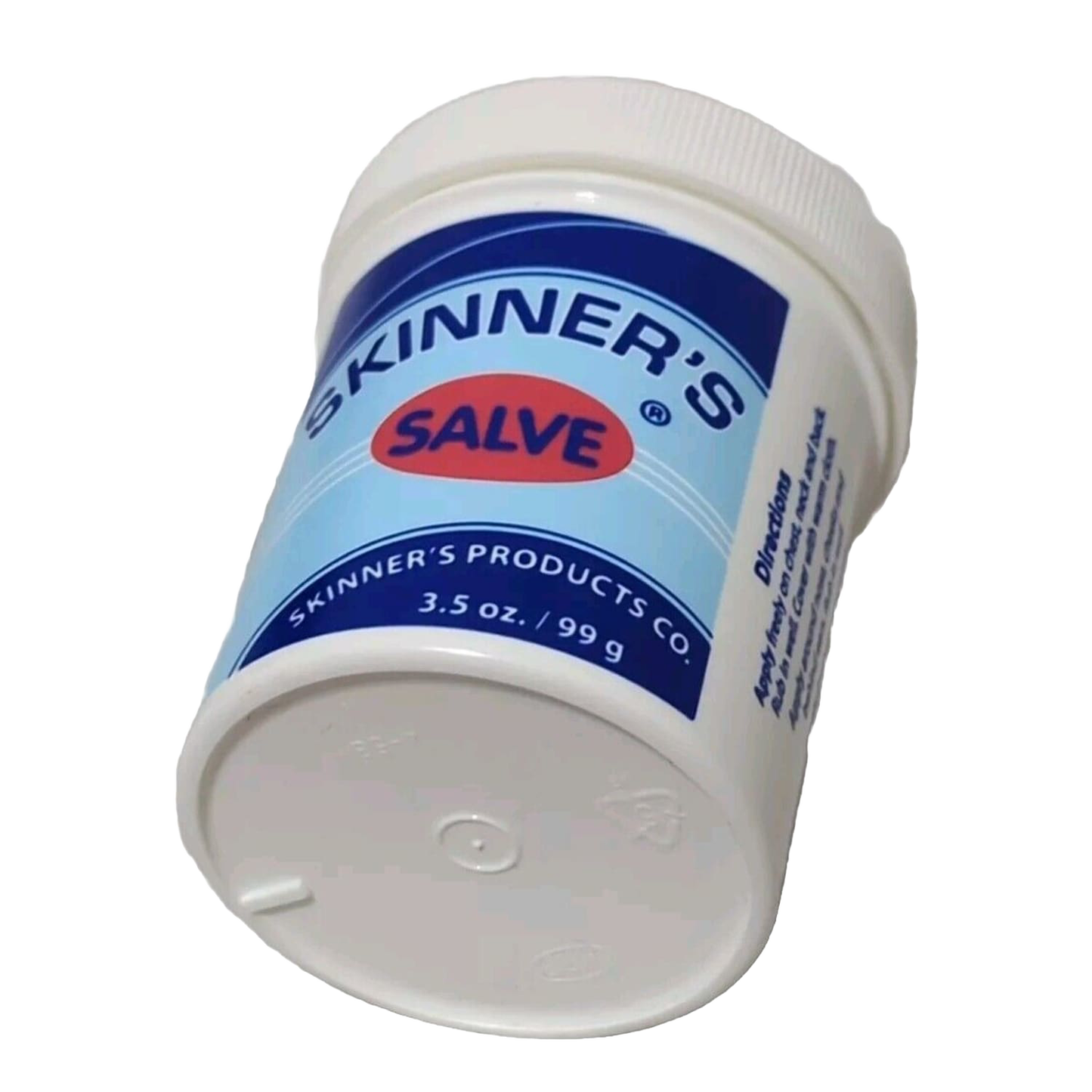 White plastic jar of vaporizing salve with blue and red label, 3.5 oz size, used for soothing colds and aches, featured in Health & Wellness, Health Remedies, USA Made, Best Sellers, and Promo Eligible collections.