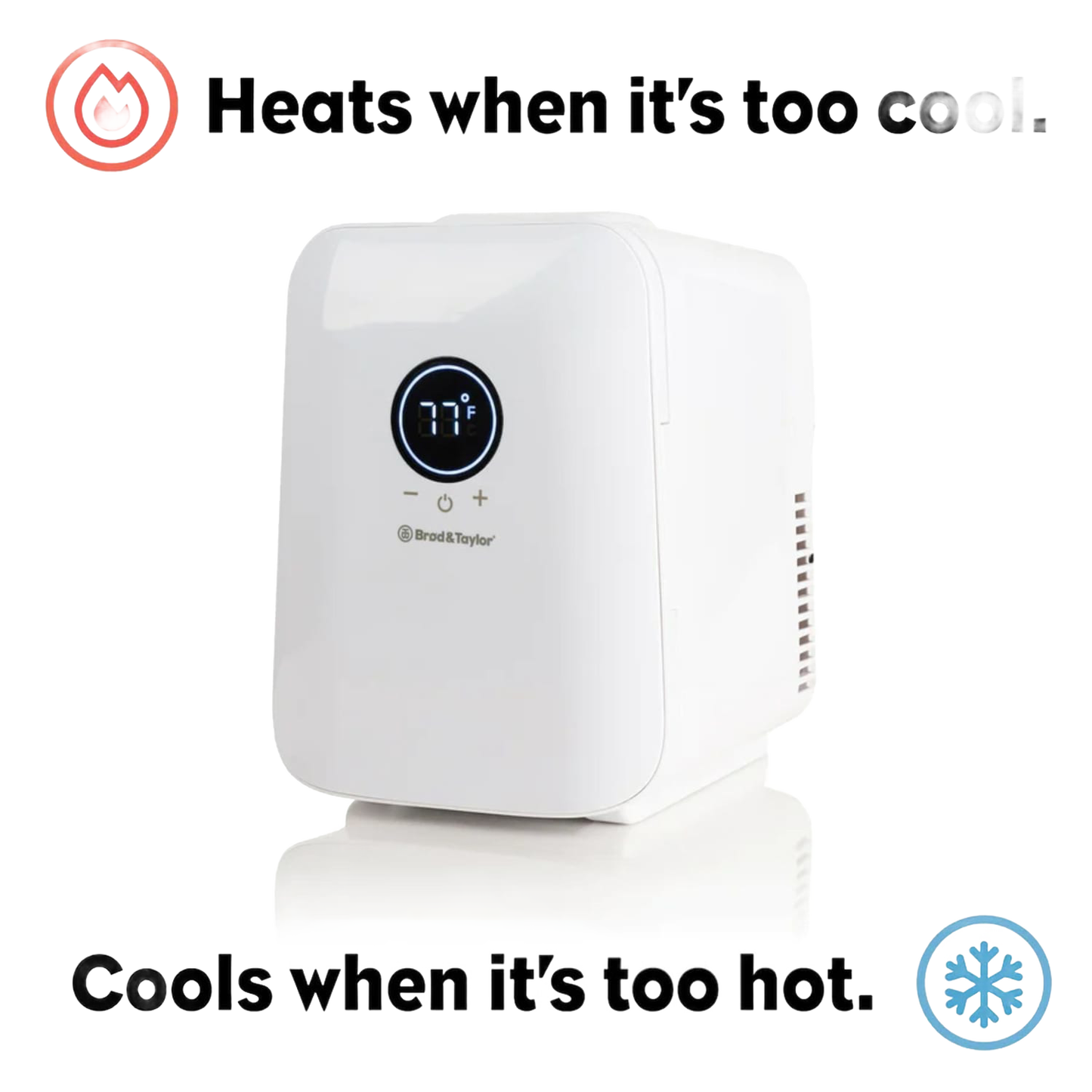 Compact white temperature-controlled device with digital display for maintaining ideal starter conditions, featured in Kitchen & Food, Baking Supplies, and Kitchen Gadgets collections.