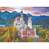 Vivid image of a majestic castle surrounded by colorful autumn trees and mountain lakes, featured in Toys, Books & Games, Puzzles, USA Made, and Best Sellers collections.