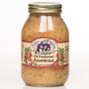 Glass jar of handcrafted old fashioned sauerkraut with colorful label featuring vegetables, suitable for Kitchen & Food, Food, Pantry, USA Made, and Best Sellers collections