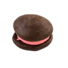 Soft chocolate cake-like whoopie pie filled with smooth strawberry cream, handcrafted in Amish Country, featured in USA Made, Kitchen & Food, and Snacks and Sweets collections.