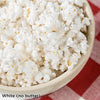 Close-up of a bowl filled with fluffy, white popcorn made from unique Amish heirloom kernels, highlighting a handcrafted snack perfect for Kitchen & Food, Snacks and Sweets, and USA Made collections.