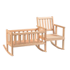 Handcrafted Amish-made doll rocker and cradle crafted from smooth unfinished oak, combining classic design and quality for children's imaginative play, featured in Toys, Books & Games and USA Made collections.