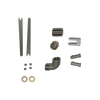 Set of metal components for a lower height deep well pump head assembly made in USA, designed for reliable use in water pumps, featured in Appliances, USA Made, and Deep Well Pumps collections.