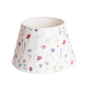 Handcrafted parchment lamp shade featuring a delicate wildflower pattern in soft colors, designed for Lamps & Lighting, Parts and Accessories, Lamp Shades, Best Sellers, and Promo Eligible collections.