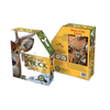 Three-dimensional packaging of a uniquely shaped buck head jigsaw puzzle with 520 pieces, featuring educational facts and designed for Toys, Books & Games, Children's Toys, and Puzzles collections.
