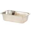 Set of 2 sturdy stainless steel loaf pans with rounded edges and rust-resistant finish, ideal for baking bread, meatloaf, and desserts; perfect for Kitchen & Food and Bread Making Supplies collections.