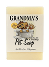 Natural pet soap bar made in USA with gentle ingredients for sensitive skin, designed to soothe itching and promote healthy grooming and hygiene.