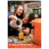 Mother and daughter filling a jar with liquid using a ceramic pitcher and funnel beside an orange canning pot, depicting a warm home and garden how-to moment in best sellers and books collections.