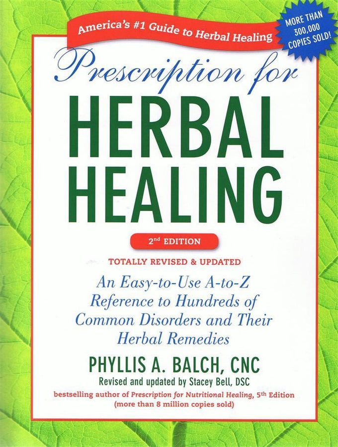 Handcrafted herbal healing guidebook cover with bright green leafy border, highlighting an easy-to-use reference for common disorders and herbal remedies in health and wellness books.