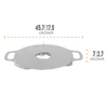 Oiled steel griddle plate with sturdy handles and central vent, designed for versatile grilling with multiple heat zones, suitable for Farm, Garden & Tool, Stoves, and Camping collections.