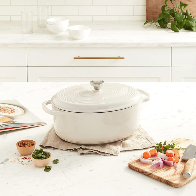 Lodge Enameled Cast Iron 7 Qt Oval Dutch Oven