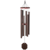 Handcrafted Amish-made wind chime with six powder-coated aluminum tubes and a poly wood topper, designed for lasting outdoor decor in Home & Garden collections.