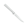 Handcrafted serrated steak knife with a high carbon surgical quality stainless steel blade and solid aluminum handle, made in USA for Kitchen & Food and Best Sellers collections.
