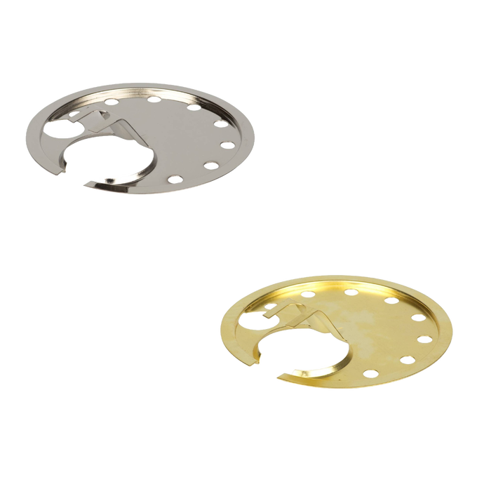 Set of two metal protection plates designed for high-pressure lamps, featuring sturdy construction and ventilation holes, ideal for Lamps & Lighting and Parts and Accessories collections.