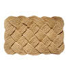 Handwoven natural coconut fiber doormat with a chunky braided design, crafted to trap dirt effectively, featured in Home & Decor, Home Textiles, Best Sellers, and Promo Eligible collections.