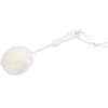 Round dish foam brush with durable white foam head and ergonomic white plastic handle featuring hanging loop, designed for gentle cleaning of glassware and dishes, USA made, ideal for Home & Decor, Household Cleaning, and Cleaning Utensils and Gadgets collections.