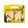 Compact DIY wooden birdhouse kit for children featuring natural wood pieces and easy-to-use tools, ideal for arts and crafts and children's toys collections.