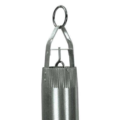 Galvanized steel well bucket with watertight seams, reinforced bottom, and sturdy handle, handcrafted for reliable water retrieval, ideal for Farm, Garden & Tool and Emergency Supplies collections.