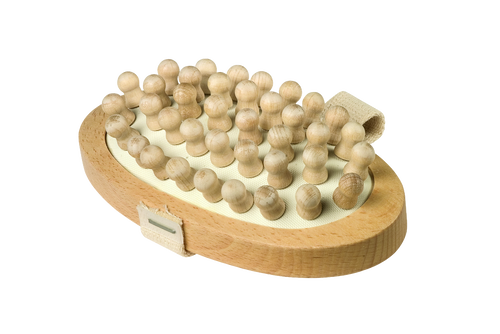 Wooden Body Massage Brush with Massage Pins