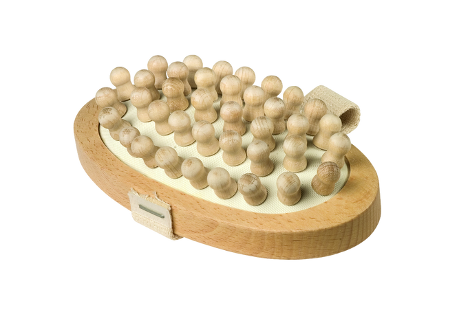 Wooden Body Massage Brush with Massage Pins